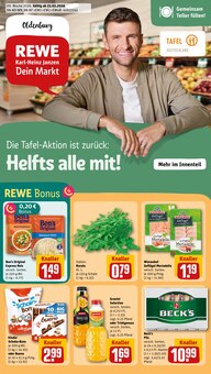 REWE Prospekt der Woche "Dein Markt" Seite 1, 23.02.2026 bis 28.02.2026 für Oldenburg Aktueller REWE Prospekt "Dein Markt" Seite 1 von 34 Seiten für Oldenburg