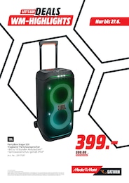 JBL Angebot im aktuellen MediaMarkt Saturn Prospekt auf Seite 19