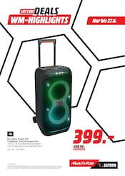 Aktueller MediaMarkt Saturn Prospekt mit Lautsprecher, "WM SPAR HATTRICK", Seite 19