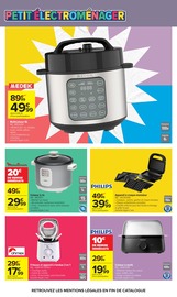 Promos Friteuse dans le catalogue "L'ÉTÉ À LA PLAGE, LA RENTRÉE À LA PAGE." de Carrefour Friteuse en promo dans le catalogue Carrefour à la page 84