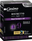 Promo Capsules de café Espresso Ristretto à 6,29 € dans le catalogue Casino Supermarchés à Les Contaminés-Montjoie