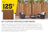 Promo Kit clôture verticale vertiwood à 125,00 € dans le catalogue Tout Faire à Soustons