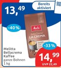 Bellacrema Kaffee La Crema Angebote von Melitta bei budni Buchholz für 13,49 €