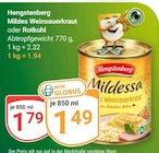 Aktuelles Mildes Weinsauerkraut Angebot bei GLOBUS in Krefeld ab 1,49 €