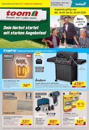 Gasgrill im toom Baumarkt Prospekt in München Aktueller toom Baumarkt Prospekt mit Gasgrill, "Respekt, wer's selber macht.", Seite 5