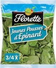 Jeunes Pousses d'Épinard - Florette en promo chez Intermarché Super Jeunes Pousses d'Épinard - Florette dans le catalogue Intermarché Super