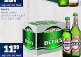 Getränkewelt Gescher - Beck's Angebot im Prospekt Beck's bei Getränkewelt im Gescher Prospekt für 11,99 €