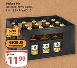 Pils im Angebot bei GLOBUS in Homburg Pils Angebote von Becker’s bei GLOBUS Homburg für 11,99 €