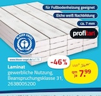 Laminat Angebote von Profitan bei ROLLER Speyer für 7,99 €