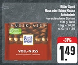 Aktuelles Nuss oder Kakao Klasse Schokolade Angebot bei EDEKA in Nürnberg ab 1,49 €