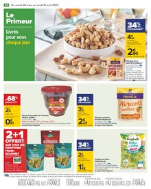 Promotion Kiwi dans le prospectus Carrefour, valable du 28/03/2023 au 10/04/2023 Promo Kiwi dans le catalogue Carrefour du moment à la page 42