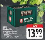 Münchner Bier Angebote von Spaten bei EDEKA Hof für 13,99 €