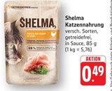 Katzennahrung im Angebot bei E center in Filderstadt Katzennahrung Angebote von Shelma bei E center Filderstadt für 0,49 €