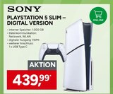 PlayStation 5 Slim – Digital Version im Angebot bei Marktkauf in Freiburg PlayStation 5 Slim – Digital Version Angebote von Sony bei Marktkauf Freiburg für 439,99 €