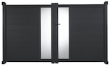 Portail aluminium battant gris anthracite "Olinda" - L. 3 x H. 1,70 m en promo chez Brico Dépôt Quimper à 1 070,00 €