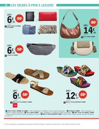 Offre Sandales Femme dans le catalogue E.Leclerc du moment à la page 14