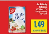 Hirtenkäse im Angebot bei diska in Amberg Hirtenkäse Angebote von Gut & Günstig bei diska Amberg für 1,49 €