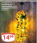 Solar-Hängedeko Sonnenblume Angebote bei GLOBUS Rostock für 14,99 €
