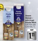 Frische fettarme Milch Angebote von Unsere Heimat – echt & gut bei E center Filderstadt für 1,11 €