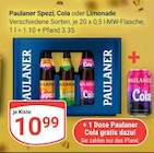 Spezi, Cola oder Limonade im Angebot bei GLOBUS in Gera Spezi, Cola oder Limonade Angebote von Paulaner bei GLOBUS Gera für 10,99 €