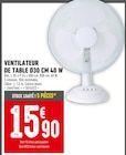 Ventilateur de table Ø30 cm 40 W dans le catalogue Batkor