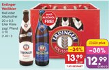 Weißbier Hell im Angebot bei Netto Marken-Discount in Pforzheim Weißbier Hell Angebote von Erdinger bei Netto Marken-Discount Pforzheim für 12,99 €