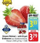 Erdbeeren Angebote von Unsere Heimat – echt & gut bei E center Offenburg für 3,33 €