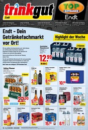 Trinkgut Getränkemärkte Prospekt der aktuellen Woche mit 4 Seiten, gültig von 21.09.2026 bis 26.09.2026, in Mönchengladbach und Umgebung Aktueller Trinkgut Getränkemärkte Prospekt in Mönchengladbach und Umgebung, "Aktuelle Angebote" mit 4 Seiten, 21.09.2026 - 26.09.2026