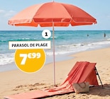 Parasol de plage - Gifi à Orléans Parasol de plage en promo chez Gifi Orléans à 7,99 €