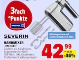 HANDMIXER "HM 3843" Angebote von SEVERIN bei E center Wiesbaden für 42,99 €