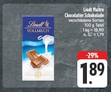 Maître Chocolatier Schokolade Vollmilch Angebote von Lindt bei nah und gut Zwickau für 1,89 €