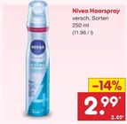 Haarspray im Angebot bei Netto Marken-Discount in Nordhausen Haarspray Angebote von Nivea bei Netto Marken-Discount Nordhausen für 2,99 €