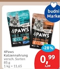 Katzennahrung im Angebot bei budni in Norderstedt Katzennahrung Angebote von 4Paws bei budni Norderstedt für 0,99 €
