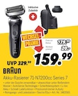 Akku-Rasierer 71-N7200cc Series 7 von BRAUN für 159,99 € bei MEDIMAX im Angebot Akku-Rasierer 71-N7200cc Series 7 von BRAUN im aktuellen MEDIMAX Prospekt