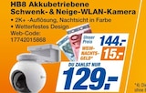 Aktuelles Akkubetriebene Schwenk- & Neige-WLAN-Kamera Angebot bei expert in Stuttgart ab 129,00 €