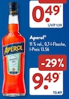 Aperol Angebote von Aperol bei ALDI SÜD Aachen für 9,49 €