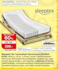 Matratzen-Set: Taschenfeder-Kernmatratze und Lattenrost Angebote von Sleeptex bei Möbelzentrum Pforzheim Esslingen für 299,00 €