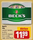 Aktuelle Bier Angebote bei REWE in Konstanz Aktuelles Pils Angebot bei REWE in Konstanz ab 11,99 €