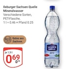 Aktuelle Mineralwasser Angebote bei GLOBUS in Leipzig Aktuelles Ileburger Sachsen Quelle Mineralwasser Angebot bei GLOBUS in Leipzig ab 0,69 €