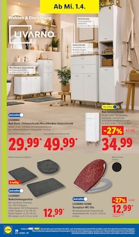 Badmöbel im aktuellen Lidl Prospekt (Mannheim) Badmöbel im Lidl Prospekt "LIDL LOHNT SICH" mit 71 Seiten (Mannheim)