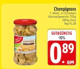 Champignons im Angebot bei EDEKA in Regensburg Champignons Angebote bei EDEKA Regensburg für 0,89 €