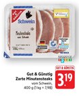 EDEKA Grafenhausen - Zarte Minutensteaks vom Schwein Angebot im Prospekt Zarte Minutensteaks vom Schwein bei EDEKA im Grafenhausen Prospekt für 3,19 €