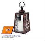 Laterne mit LED-Kerze Angebote bei Action Hanau für 1,88 €