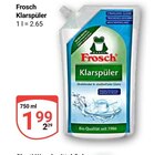 Klarspüler Angebote von Frosch bei GLOBUS Salzgitter für 1,99 €
