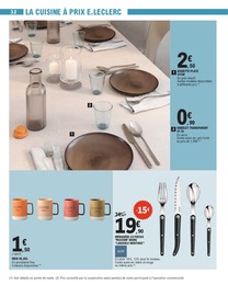 Prix et réduction Tasse dans le prospectus E.Leclerc en cours Offre Tasse dans le catalogue E.Leclerc du moment à la page 32