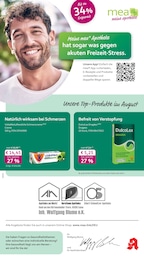 mea - meine apotheke Prospekt für Essen: "Unsere August-Angebote", 4 Seiten, 01.08.2026 - 31.08.2026