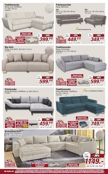 Sofa im POCO Prospekt "Frisch gespart bei POCO - BIS ZU 70% UNTER UVP" mit 32 Seiten (Bochum)