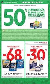 Prospectus Intermarché à Mainvilliers, "50%  REMBOURSÉS EN BONS D'ACHAT SUR LE RAYON ENTRETIEN DE LA MAISON", 40 pages de promos valables du 25/02/2025 au 09/03/2025