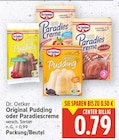 Original Pudding oder Paradiescreme von Dr. Oetker im aktuellen E center Prospekt