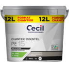 Peinture Essentiel Acrylique Satin Blanc PE 15 - Cecil en promo chez Tout Faire Annecy à 57,90 €